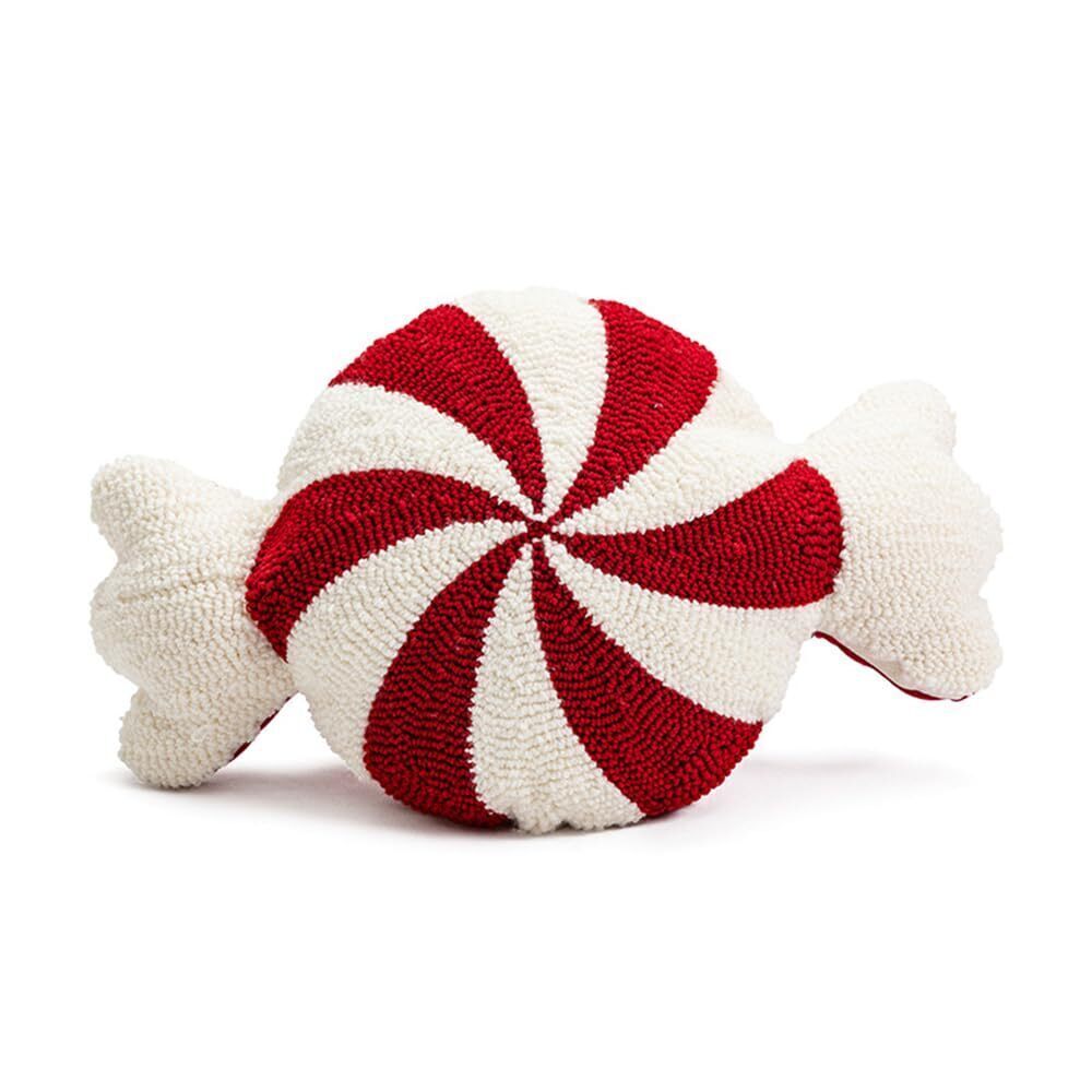 6471 Christmas Pillows Candy Throw Pillow White Pillow Christmas Room